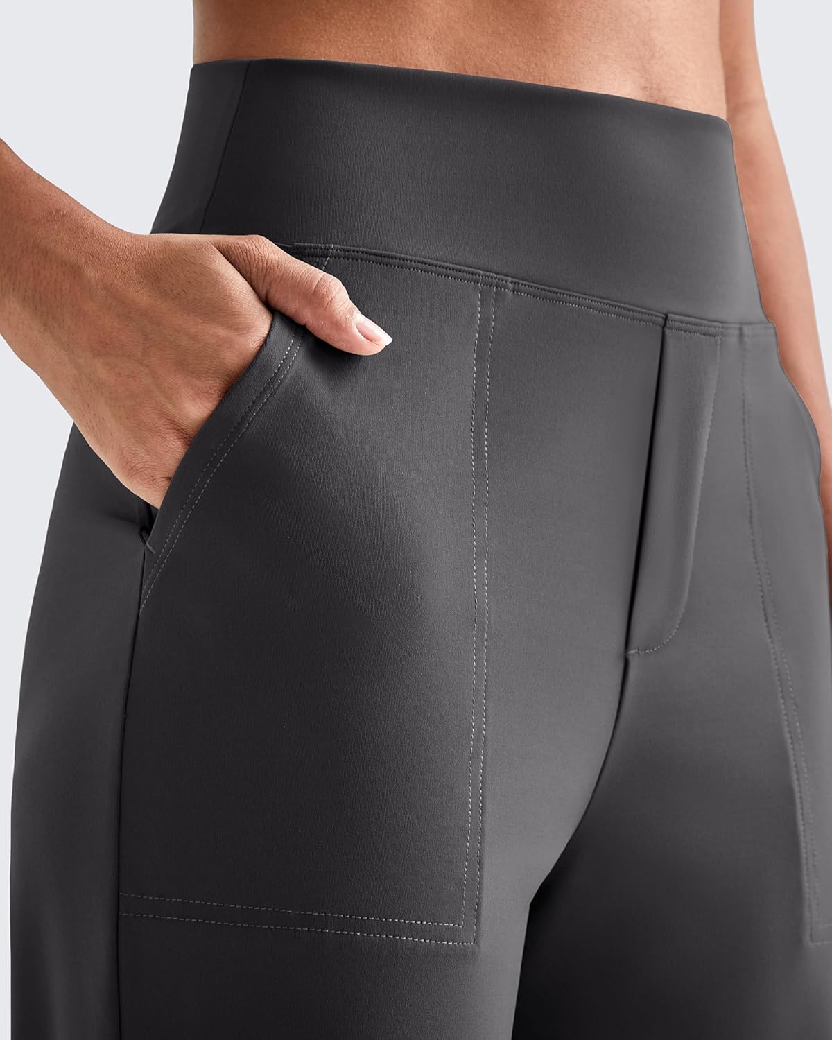 G4Free ShiftReady Yoga Pants Women High Waist Dress Work Pants with Pockets Straight Leg Business Casual Trousers 28"/30"/32" - Image 2