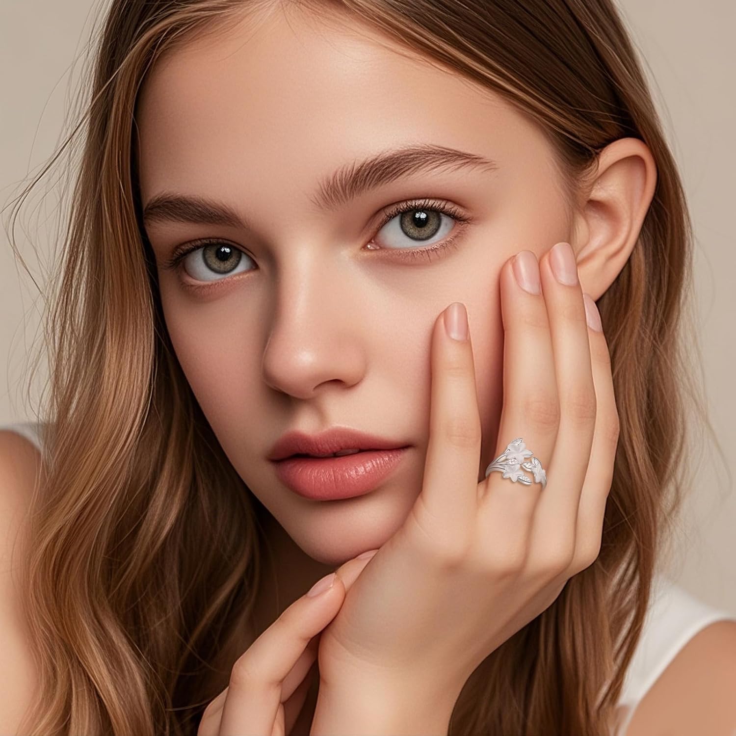 Plumeria Ring Sterling Silver Plumeria Ring Hawaii Flower Jewelry Gifts for Women - Image 2