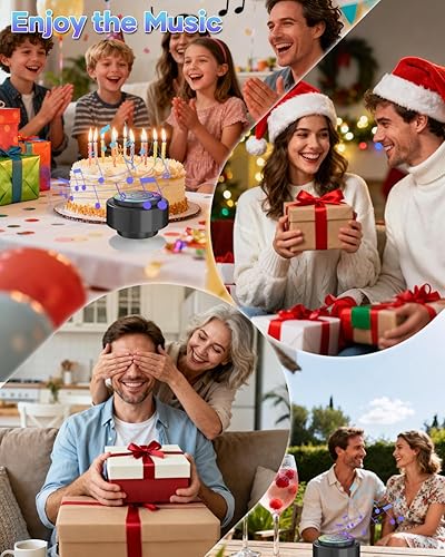 Miniatura 6 de Altavoz de ducha Bluetooth, IP67 impermeable altavoces portátiles con ventosa, espectáculo de luces, micrófono integrado, mini altavoz para baño,