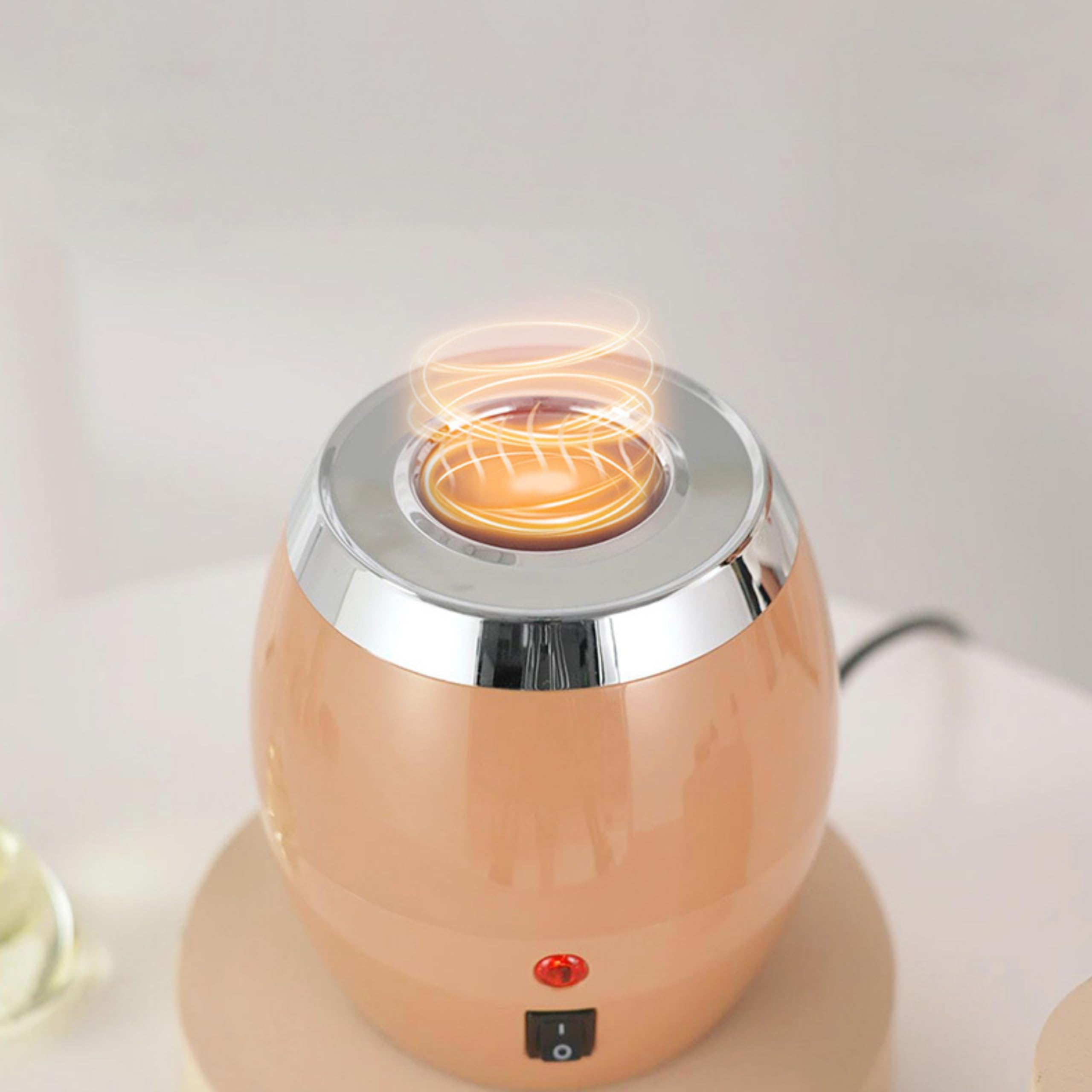 Elitzia Scalda olio da massaggio Scalda lozione 60 °C Temperatura costante con bottiglie di plastica Riscaldatore per olio da massaggio per creme, gel e oli essenziali ETHOH1