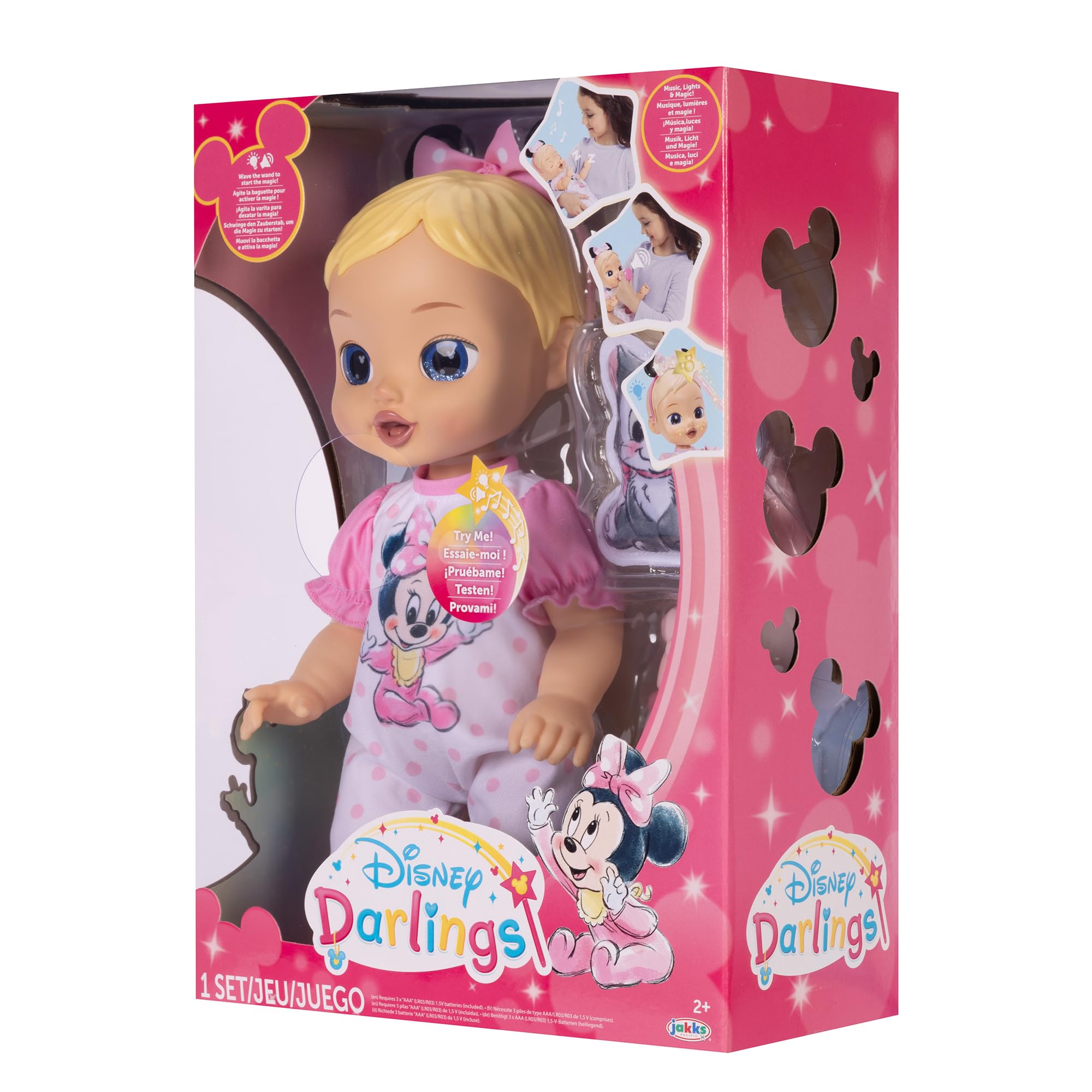 Disney Deluxe Feature Doll: Minnie - Blonde hair, niebieskie oczy