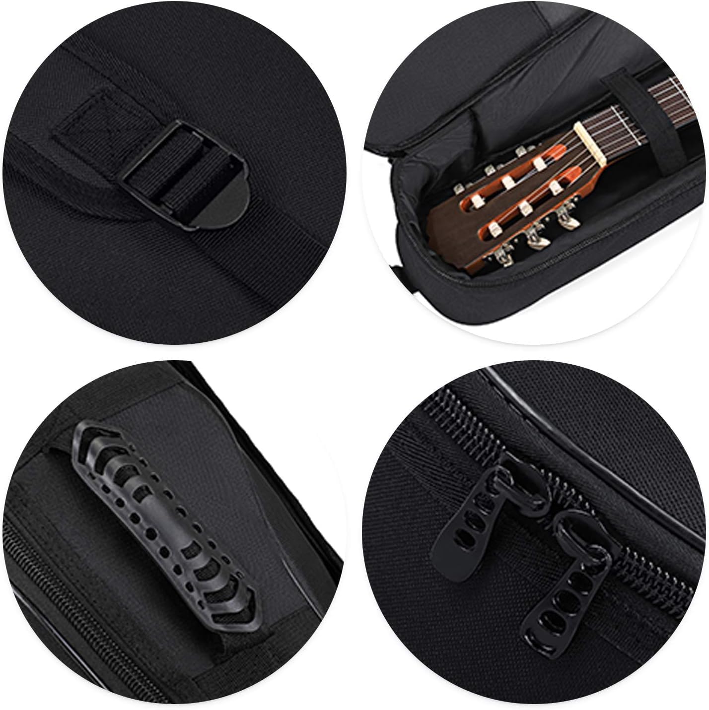 Donner E-Gitarrentasche 39 Zoll Gig Bag, 10mm Dicke, wasserdichtes Vlies, Rucksack, Schwarz