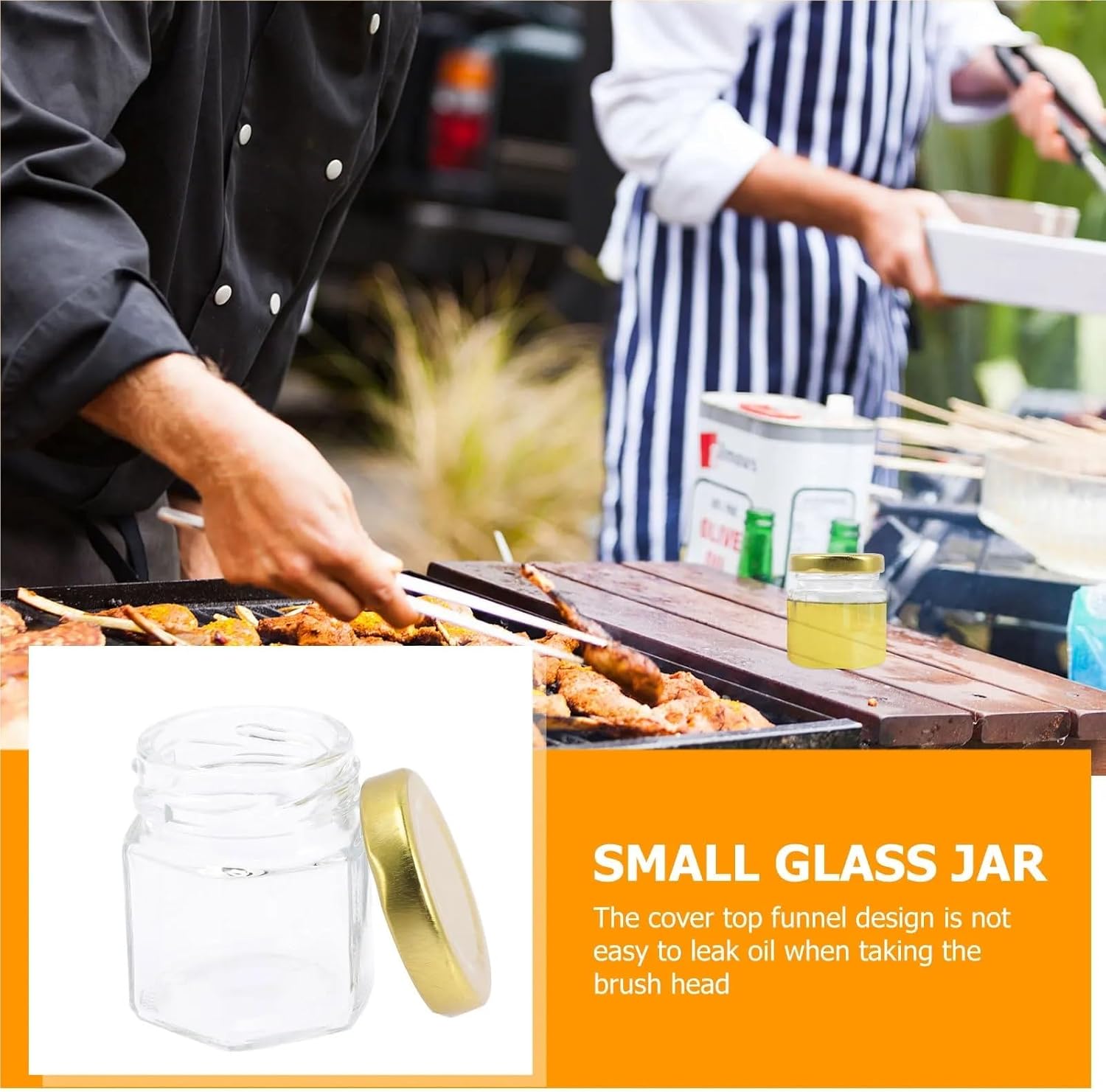 Honey Jars Party Favors 20Pcs Food Jars Transparent Hexagon Small Glass Jars with Lids for Baby Food Honey Spices Storage 45ml Honey Jar