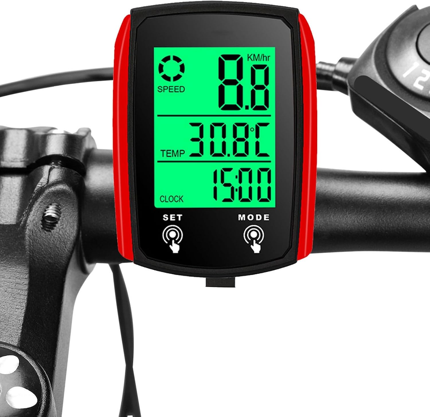 ZJchao Wired Bike Computer LED Digital Speedometer Odometer Touchscreen with Backlight for Mountain & Road Bikes image 5