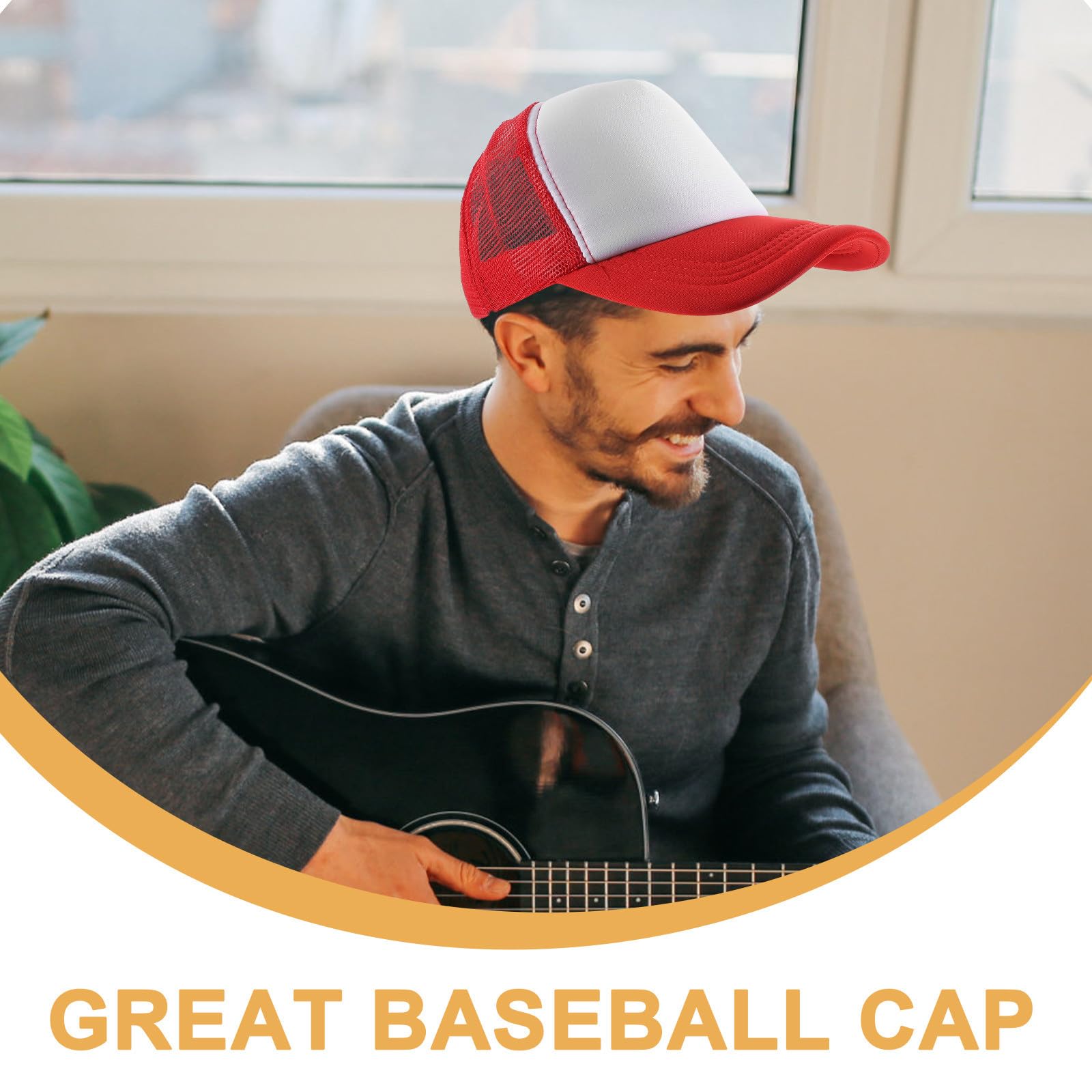 VALICLUD Lot de 10 Casquettes de Baseball pour Sublimation en Filet