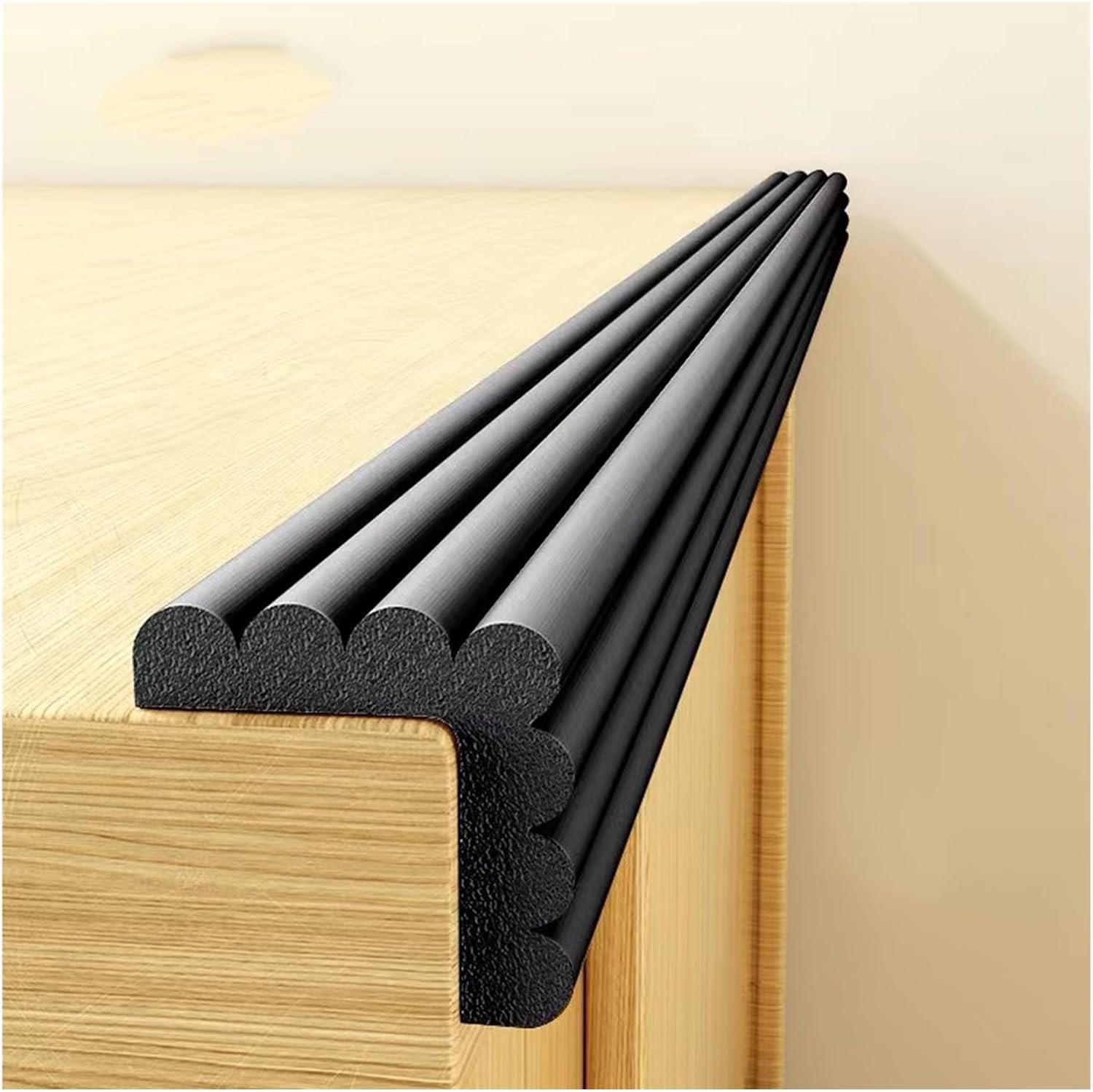 XPLKQXE Proofing Edge Guards Padding Adhesive, Furniture Edge and Corner Bumper Guards, Fireplace Safety Bumper Guard for Sharp Corners of Cabinets, Tables(Color:Gray,Size:5m)