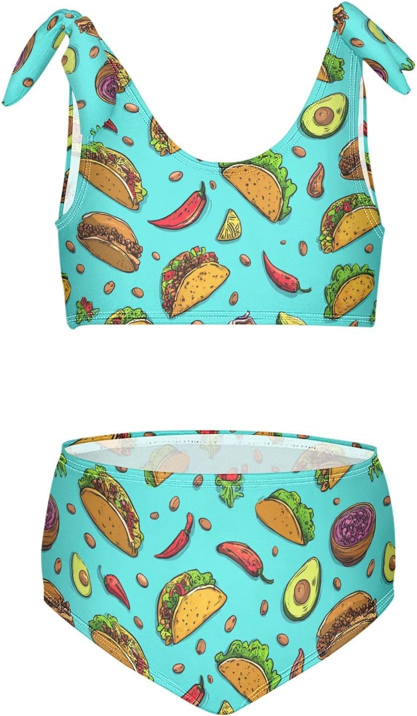 Boccsty Summer Girls Swimsuits Kids Bikini Sets 2 Pcs Bathing Suit for 3T-12T