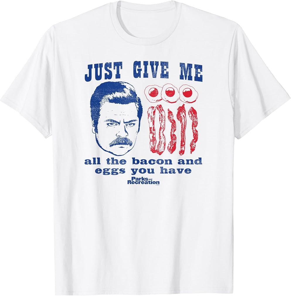 Ron Swanson All The Bacon and Eggs T-Shirt