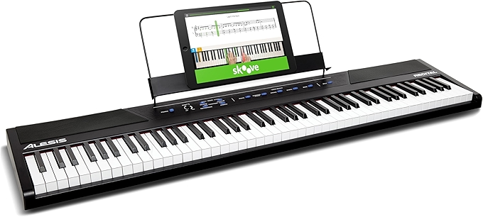 Alesis Recital 88 Key Digital Piano with Built-In Speakers and Premium Voices