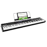 Alesis Recital - 88 Key Digital Piano Keyboard with Semi-Weighted Keys, 2x20W Speakers, 5 Voices, Split, Layer and Lesson Mode, FX and Piano Lessons