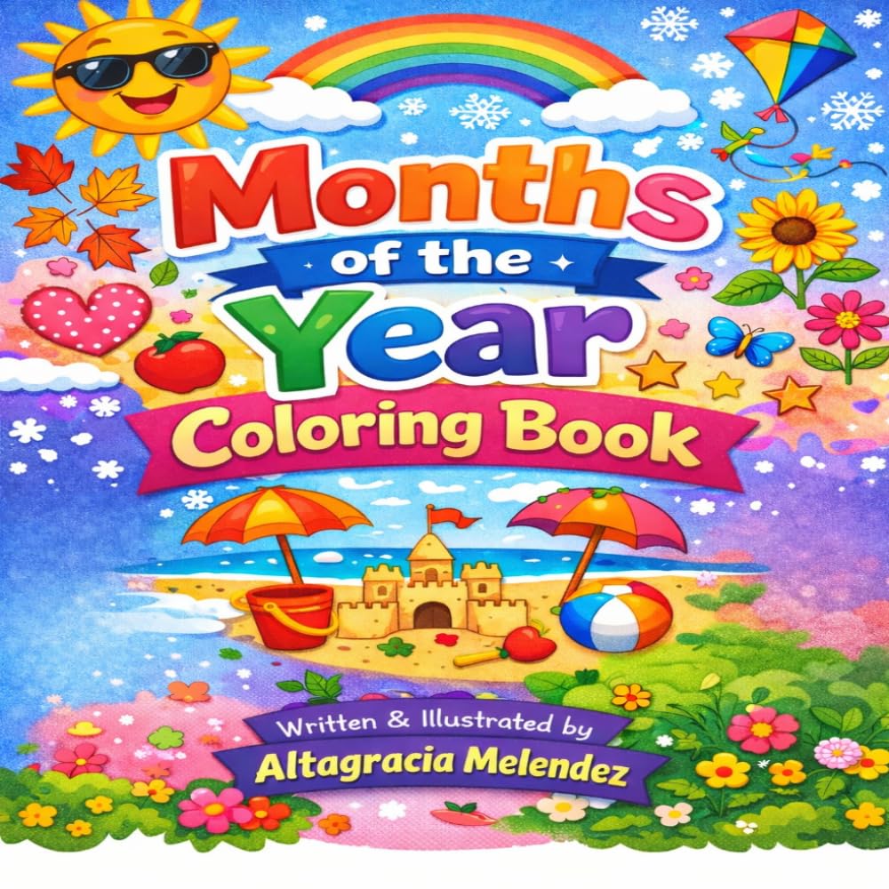 Months of the Year Coloring Book