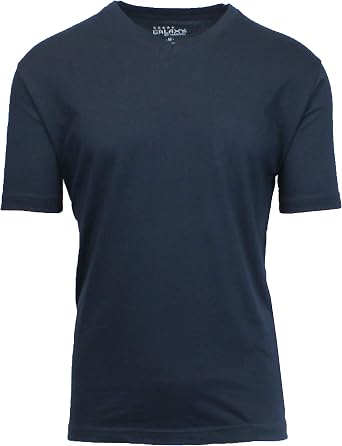 Galaxy by Harvic Mens Short Sleeve V-Neck T-Shirt