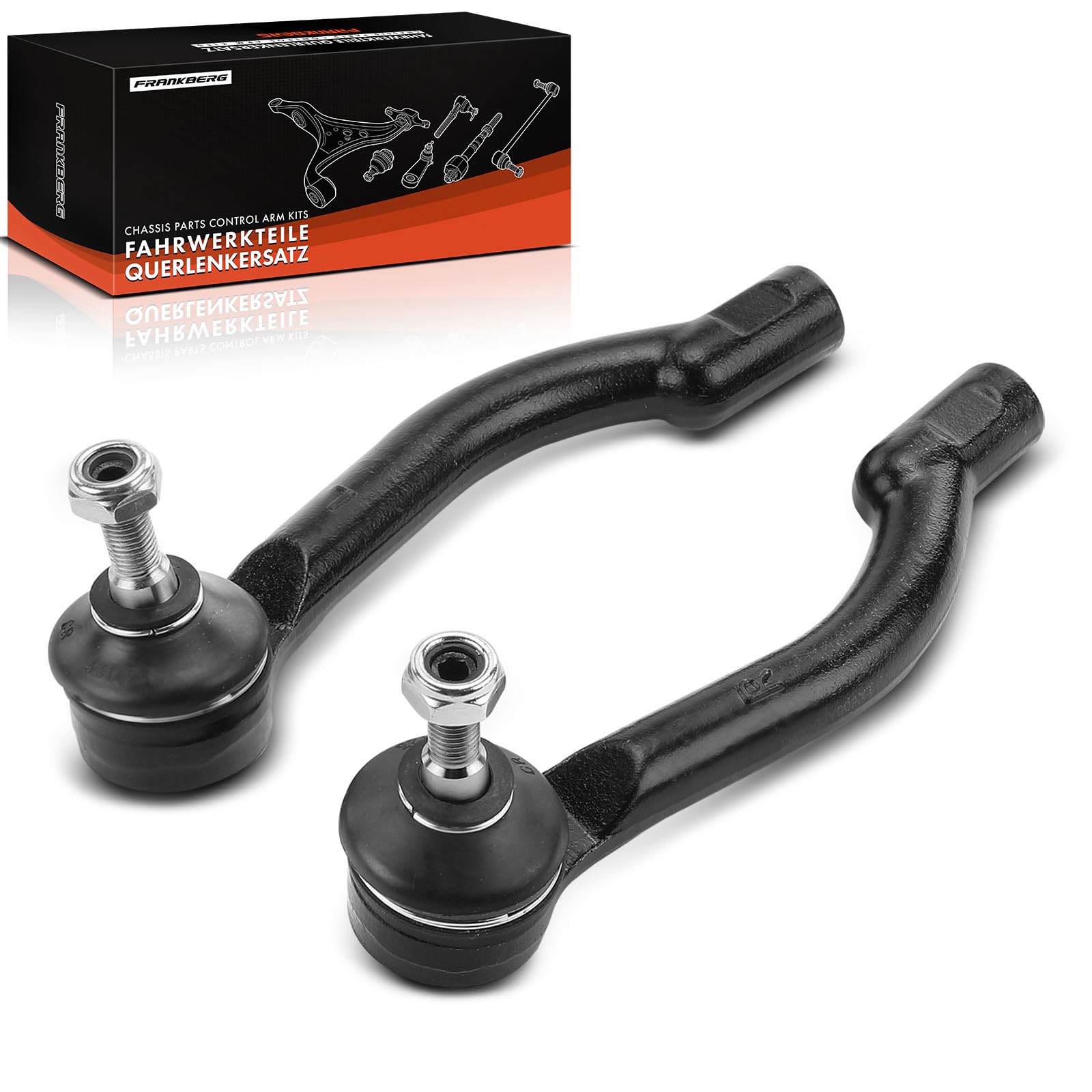 Frankberg 2 embouts de biellette de direction avant gauchedroite | Compatible avec: X-Trail T31, Koleos I HY, Qashqai +2 I J10 NJ10