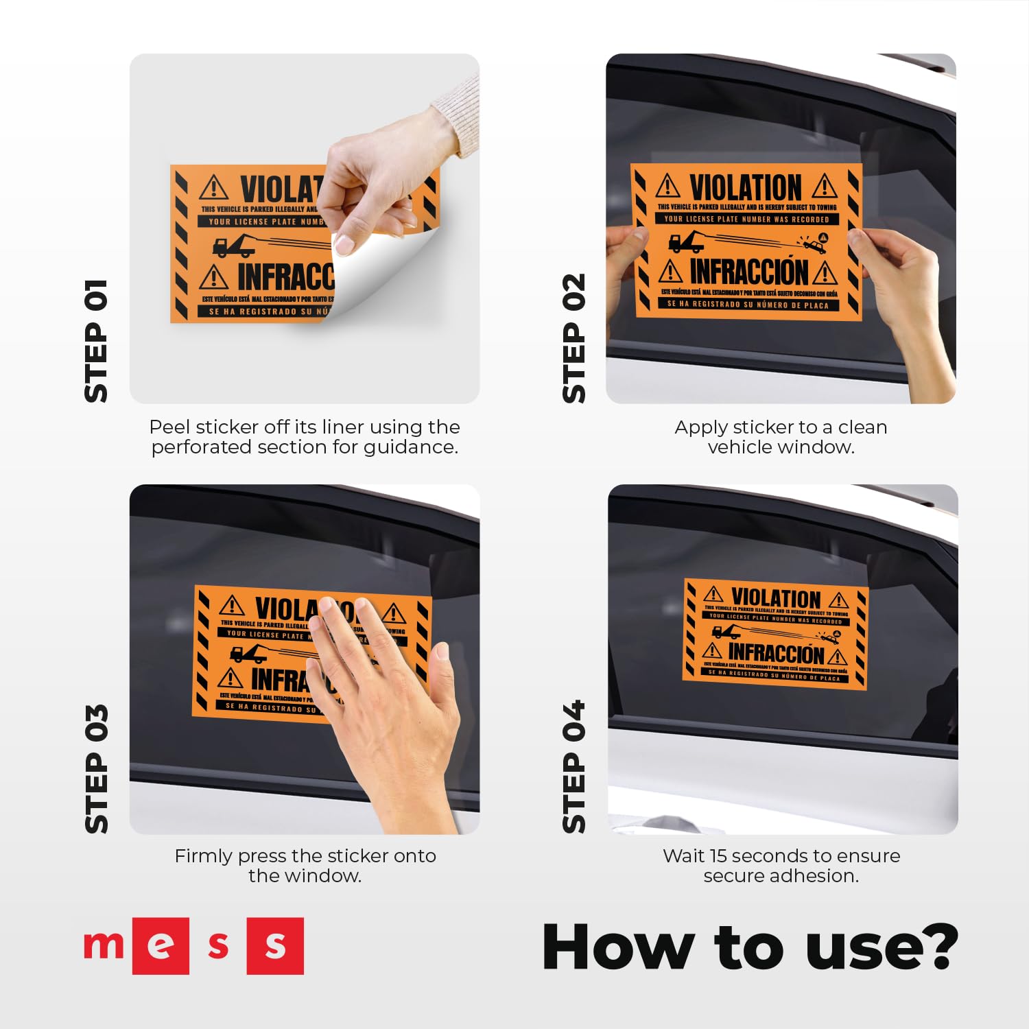 No Prying Sticker Snapklik.com : 100 MESS Hard To Remove No Parking Stickers - Super ...