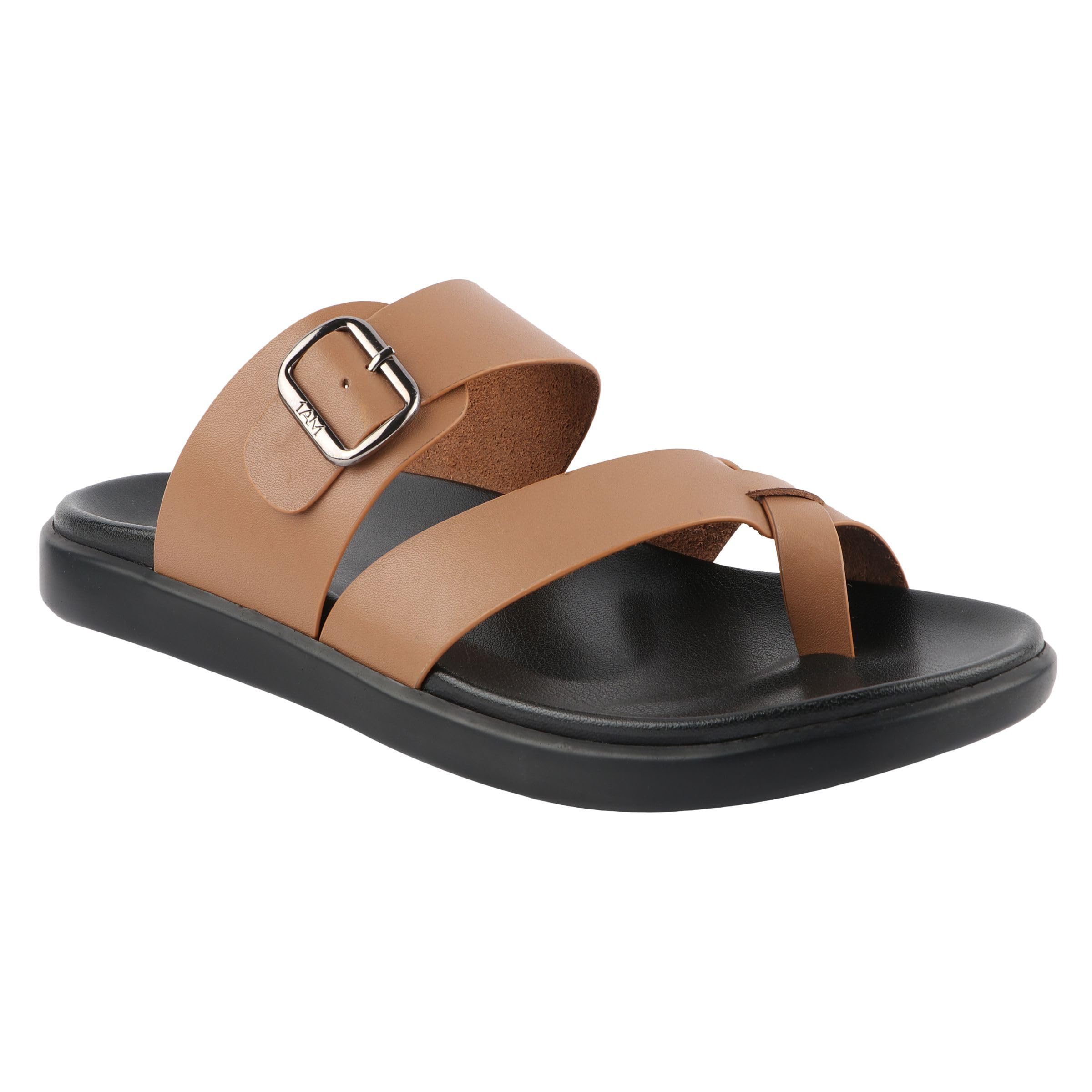 Medifeet Mens Grey Toe-Ring Leather Highway Sandals (BEIGE, 7) (B0CLY694XG) Amazon Price History, Amazon Price Tracker