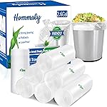 2.6 Gallon 350pcs Clear small Trash Bags Strong Clear Garbage Bags, Bathroom mini Trash Can Bin Liners,Plastic Bags for home waste basket liner, fit 10 Liter, 2,2.6,3GalClear 350)