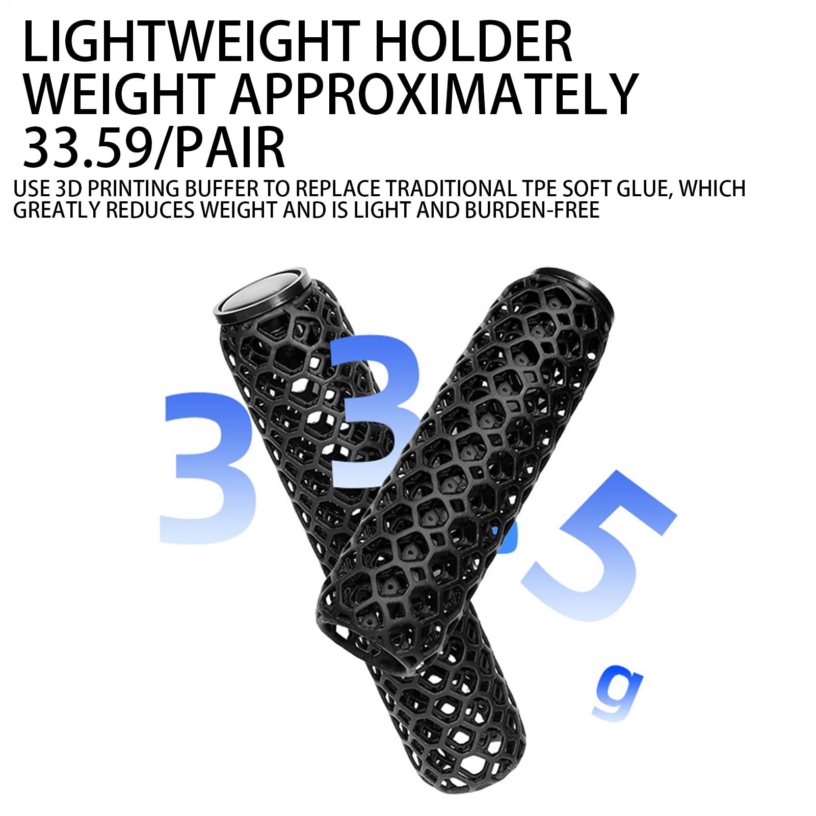 Lenkergriffe – 2-teilige rutschfeste Scooter-Fahrradgriffe | bequeme Ersatzbezüge | ergonomisches Rad-Design, Biking-Touren-Thema, Reisen, Pendeln, Roadtrip-Abenteuer-Ausrüstung, Erwachs