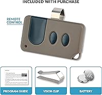 Vista 3 de Reemplazo remoto de puerta de garaje para Sears Craftsman (139.53681) 971LM (botón de aprendizaje rojo)