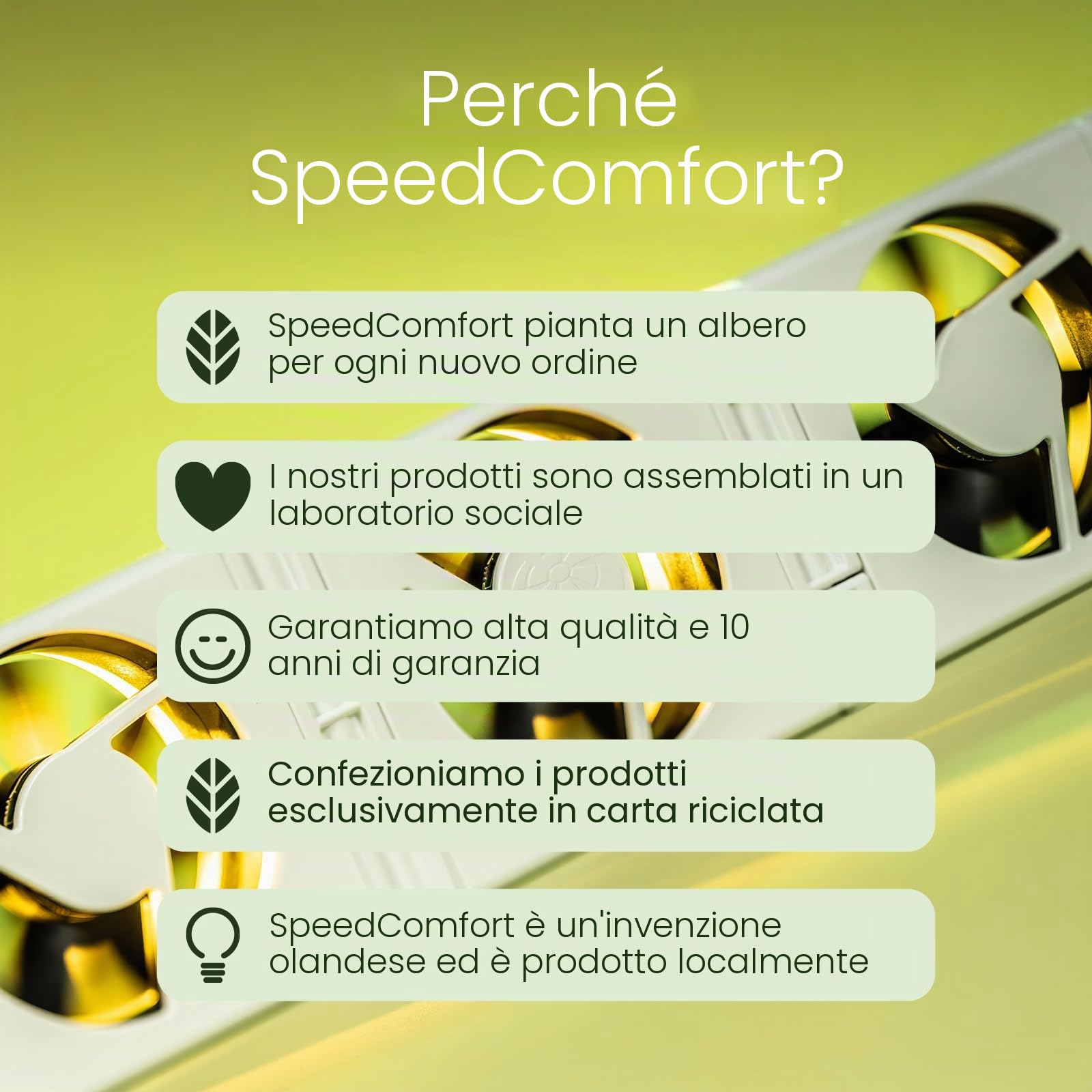 SpeedComfort Starter Set 2 Pezzi: Ventola del Riscaldatore Intelligente per Riscaldatori, Booster di Riscaldamento Durevole per Surriscaldamento e Radiatori, per Risparmiare Energia