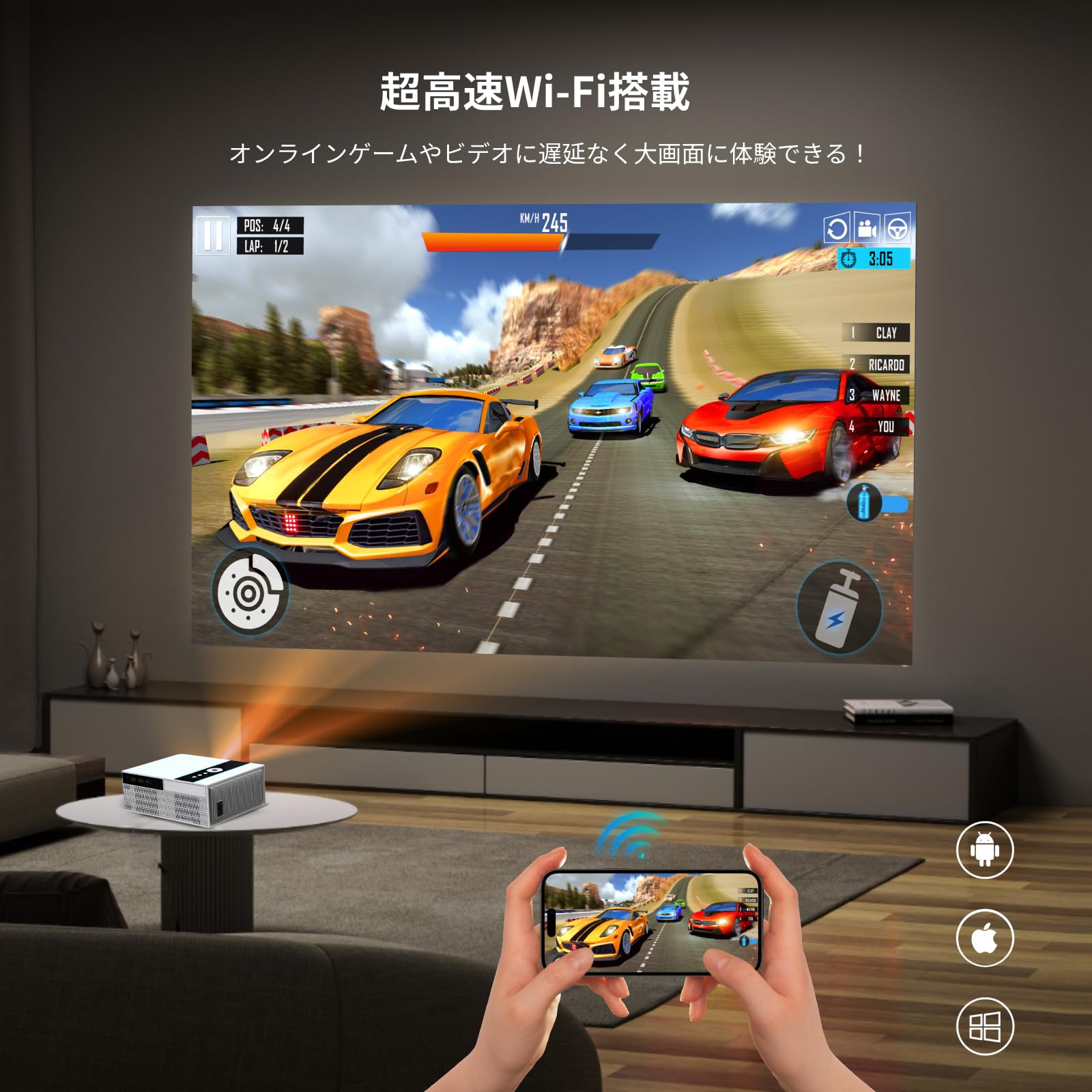 【期間限定値下げ 3/23まで】Xnano X6ATVスマートプロジェクター Amazon.co.jp: 【ネトフリ・画面調整自動補正】XNANO