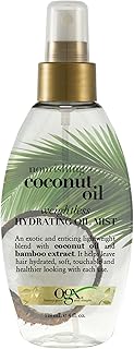 OGX Nourishing + Coconut Oil Weightless Hydrating Oil Hair Mist, Lightwe...