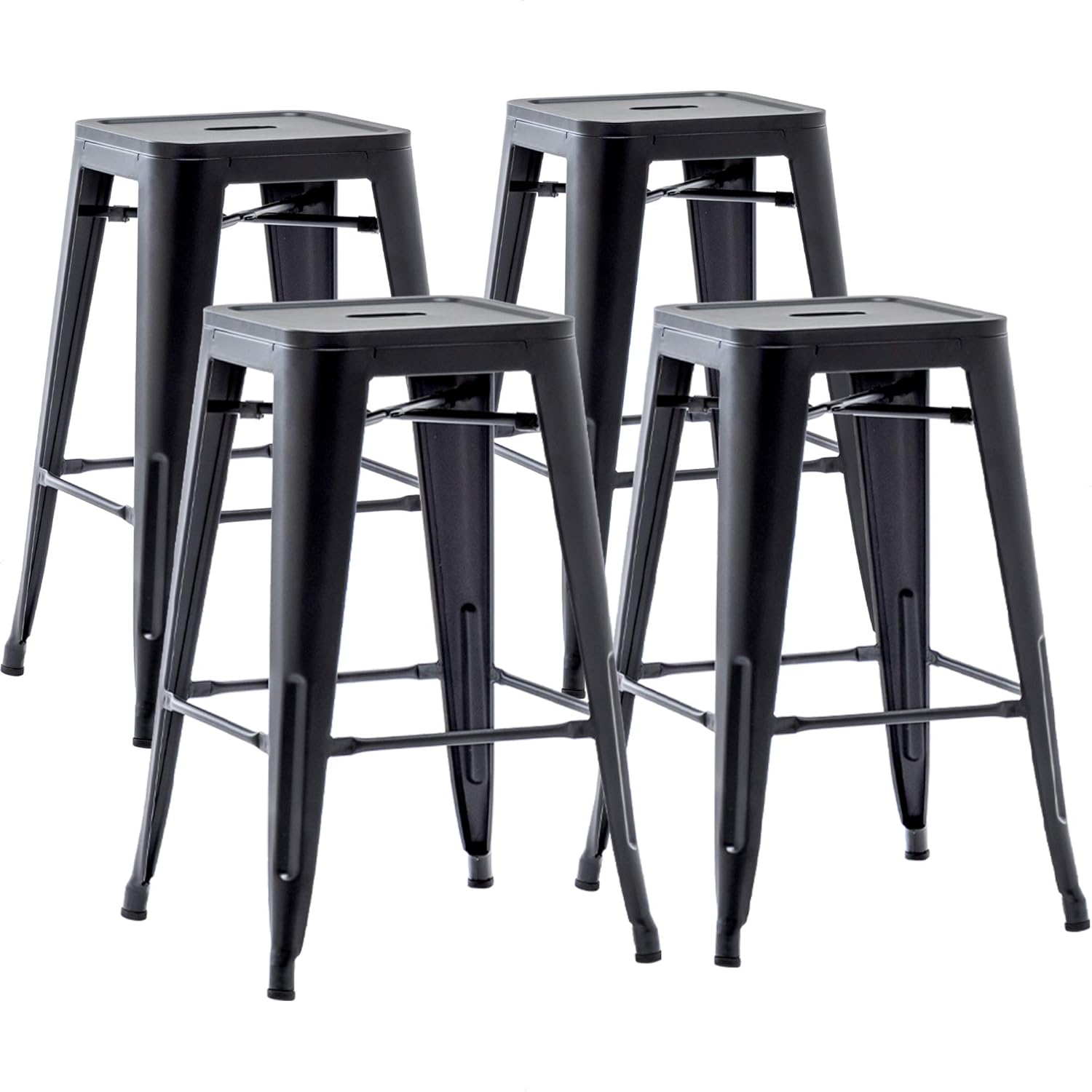 Buy Aklaus 26 Inch Metal Bar Stools Set Of 4 Counter Stools With