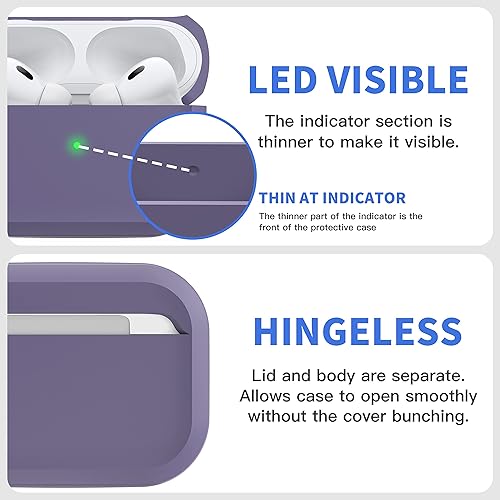 Miniatura 5 de DamonLight Funda resistente para AirPods Pro 2, a prueba de golpes, funda protectora para Apple AirPods Pro de 2ª generación, lanzada en 2022