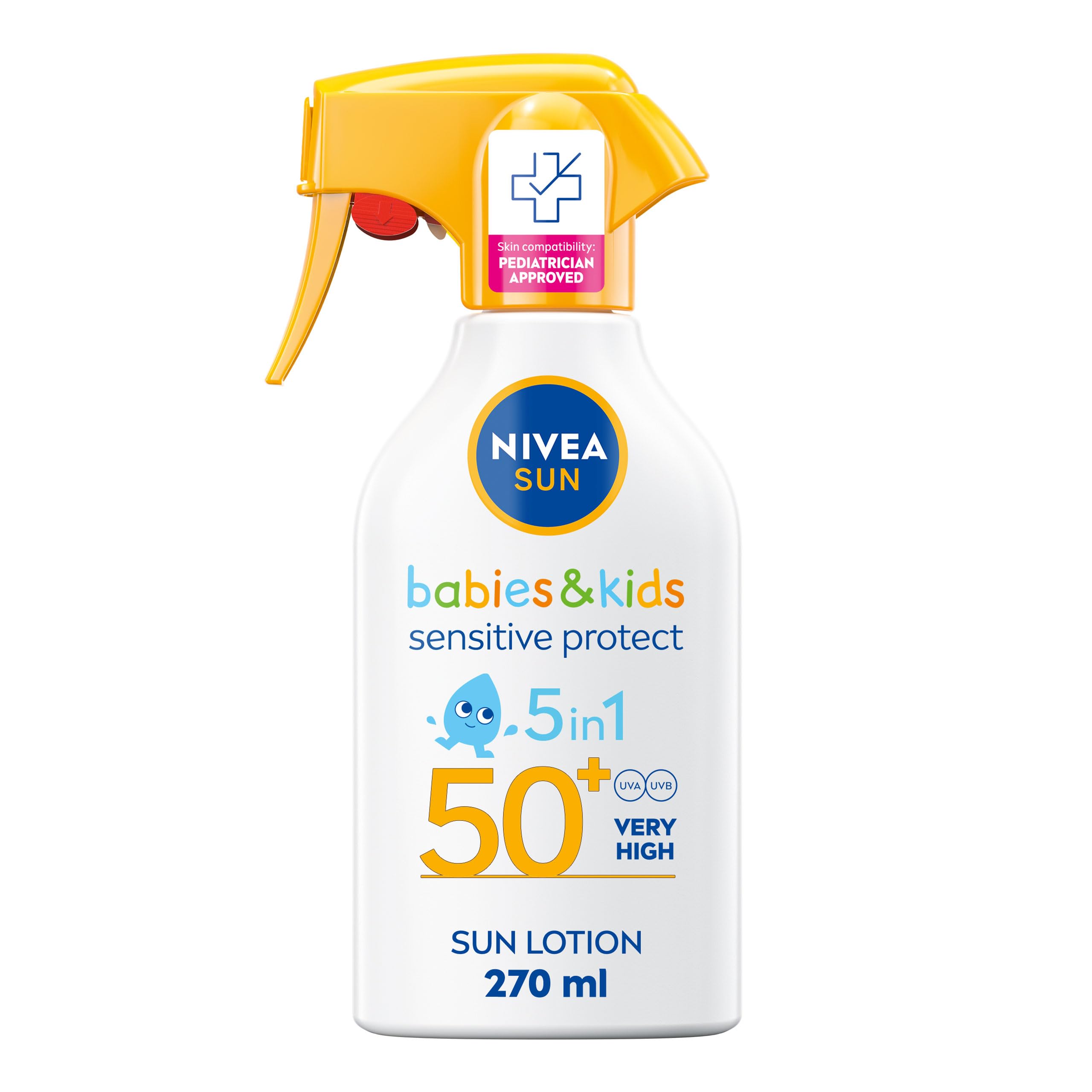 NIVEA SUN Babies & Kids Sensitive Protect Sun Cream Trigger Spray SPF50 270ml