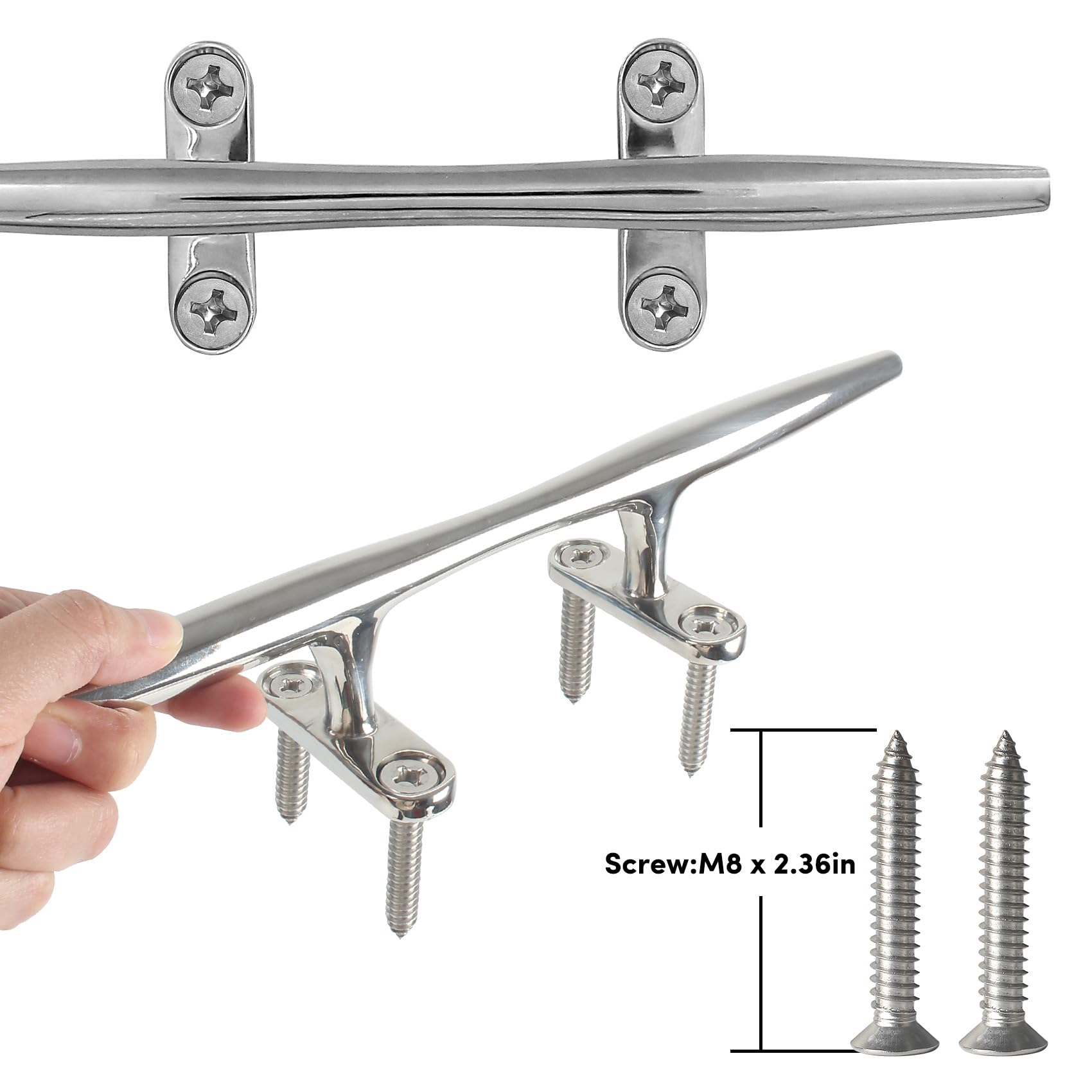 Tacos Plegables De Acero Inoxidable 316 De 6 Pulgadas, Tacos | Meses