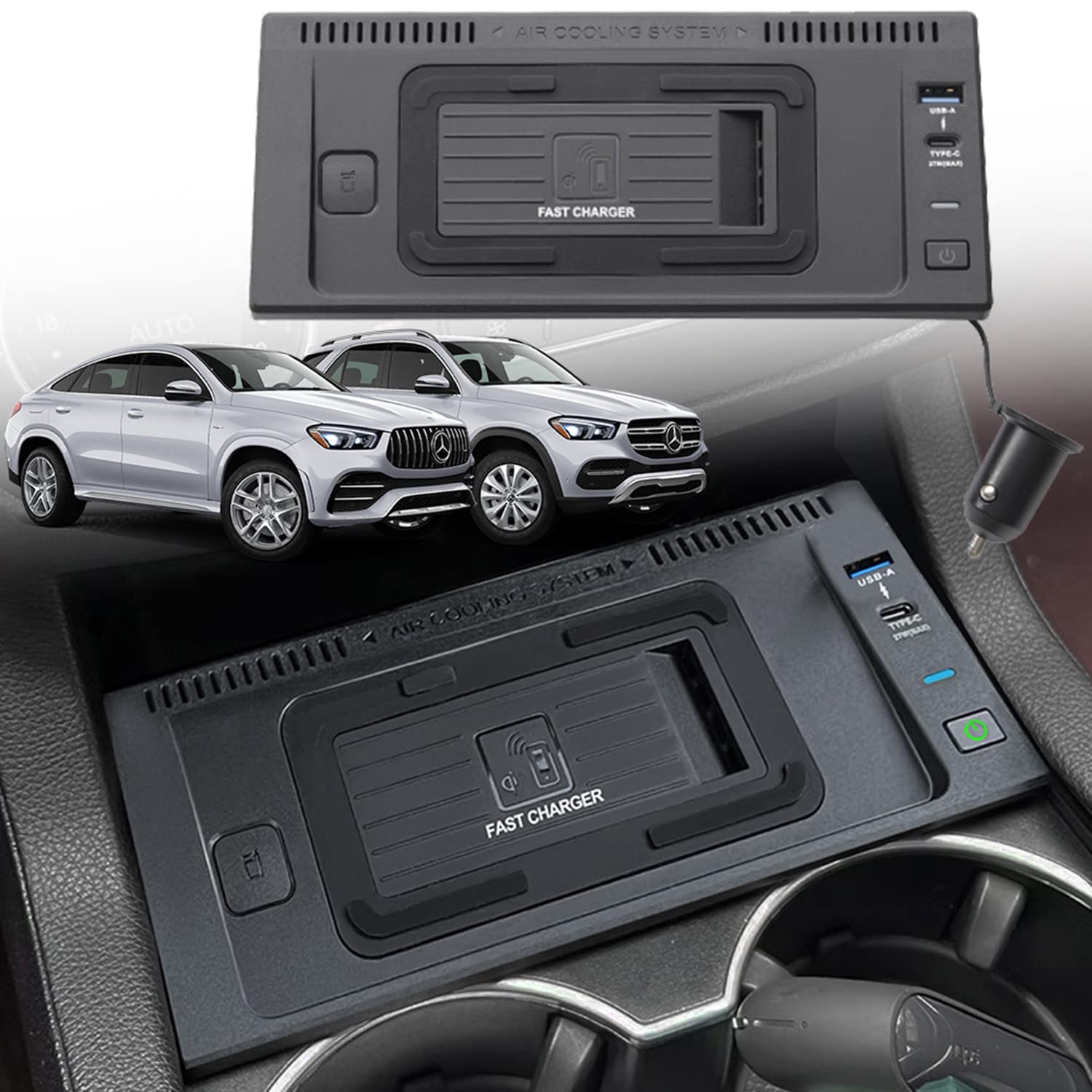 Amazon.co.jp: 車載ワイヤレス充電器 メルセデスベンツ GLE/GLE Coupé