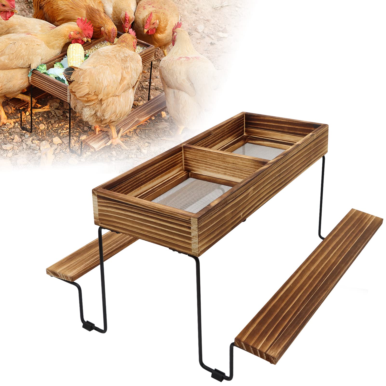 Backyard Essentials Wildtier-Futterstation – Für Vögel, Eichhörnchen, Kaninchen, Aus Stahl
