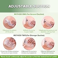 Vista 4 de Haakaa Extractor de leche manual con base de 4 fl oz/3.4 fl oz+tapa (rubor), Gen.2 Rosa (Blush)