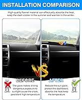 Vista 3 de Autorder Cubierta de salpicadero para Dodge Charger 2008 2009 2010 Accesorios Cubierta de tablero de franela Dash Mat Parasol Protector de rayos UV