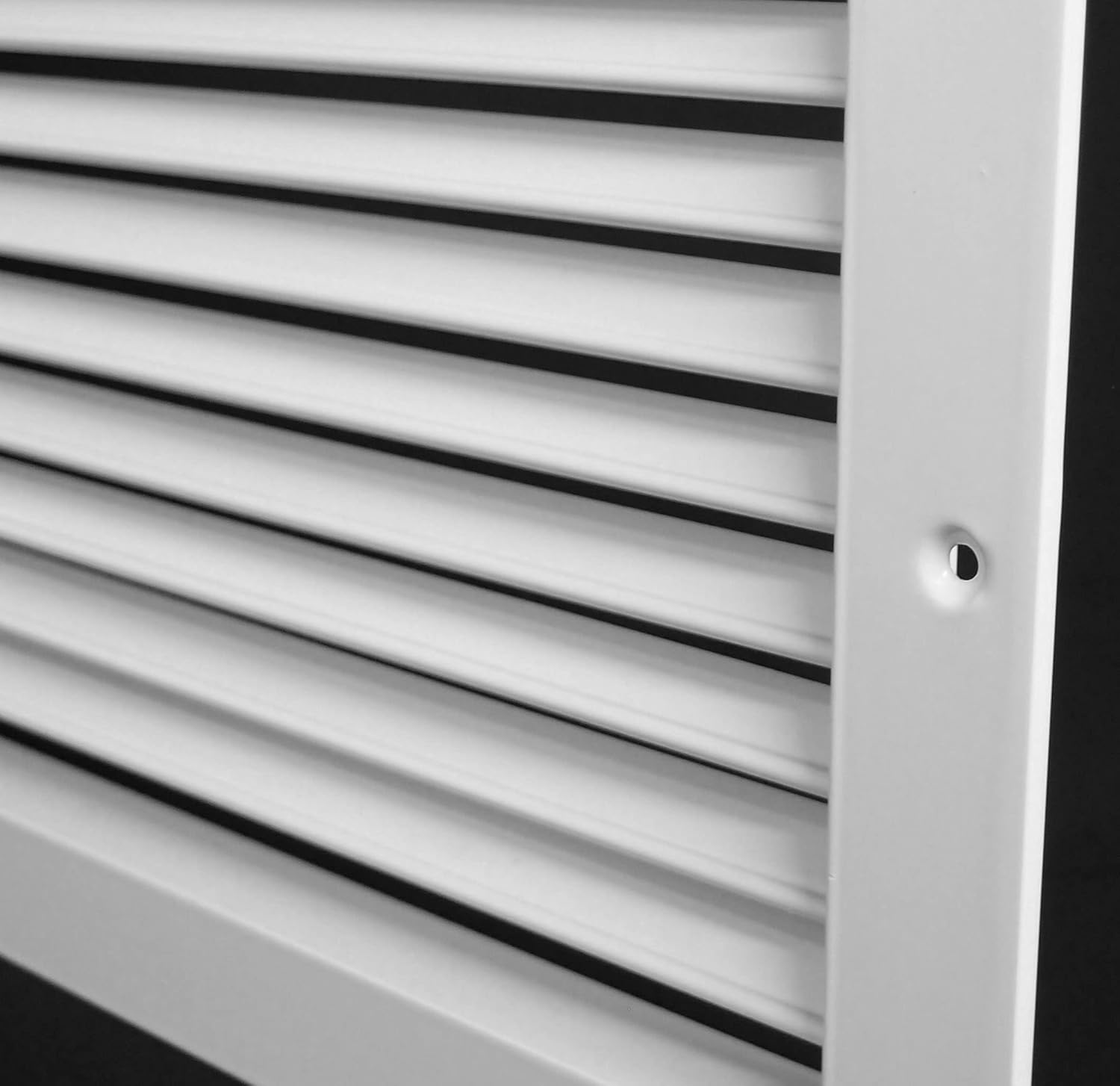 Aluminum Adjustable Return/Supply HVAC Air Grille - Full Control (36"w X 8"h)