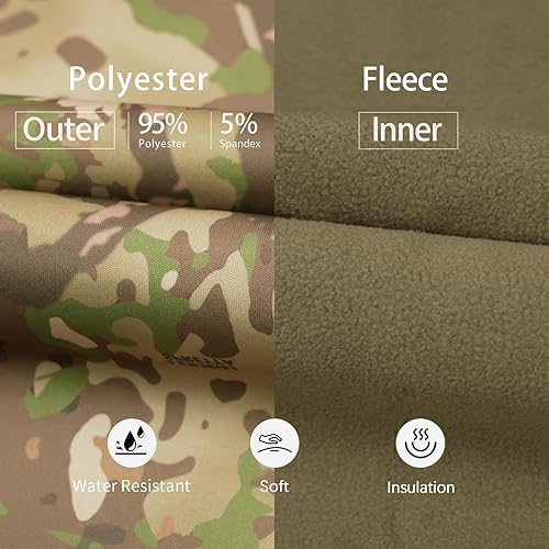 Vista 91 de LOOGU Manta de camuflaje con aislamiento impermeable para acampar al aire libre, senderismo, caza, supervivencia, mochilero, picnic Alpha Green