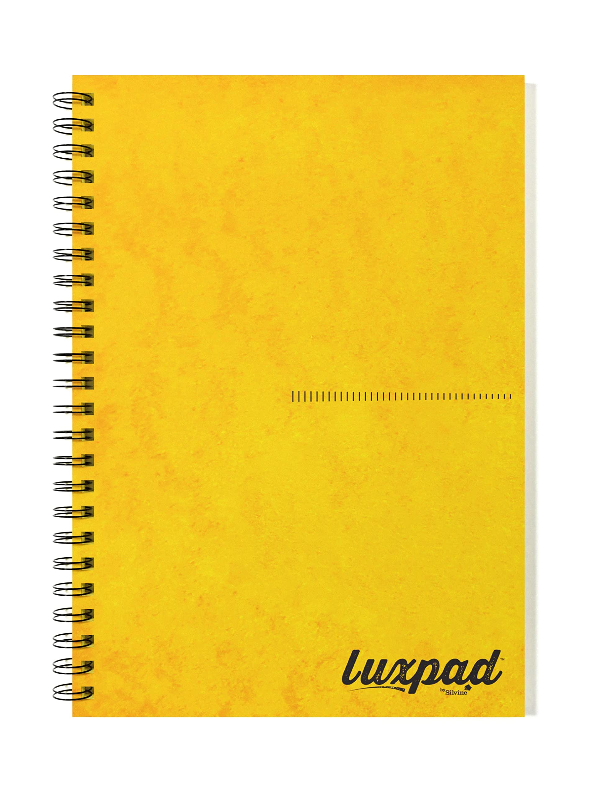 Silvine Luxpad A5 Memory Aid Yellow Paper Notebook - Lined (120 Pages)