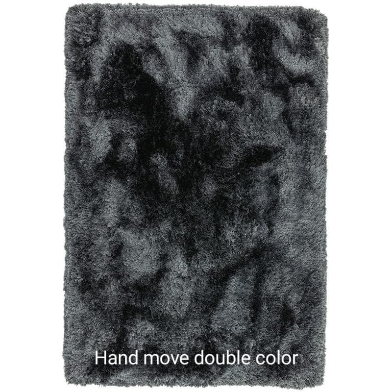 Image of F & B RUGS ; SUPERIOR QUALITY PRODUCTS Firoz and Brothers Luxurious Luck high Density Thick & Soft Shaggy Microfiber 2 Inch Pile Height Modern 5x7 feet