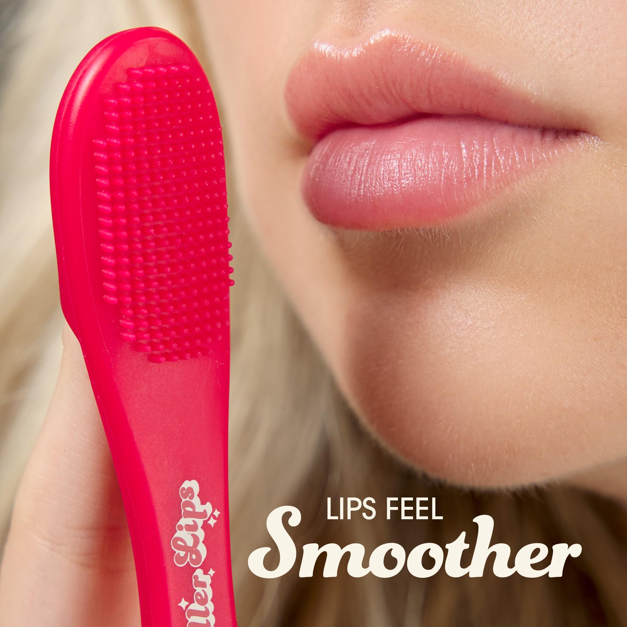 KILLER LIPS Scovolino per labbra e rossetti, Scrub lips, Silicone, Morbido, Rosso