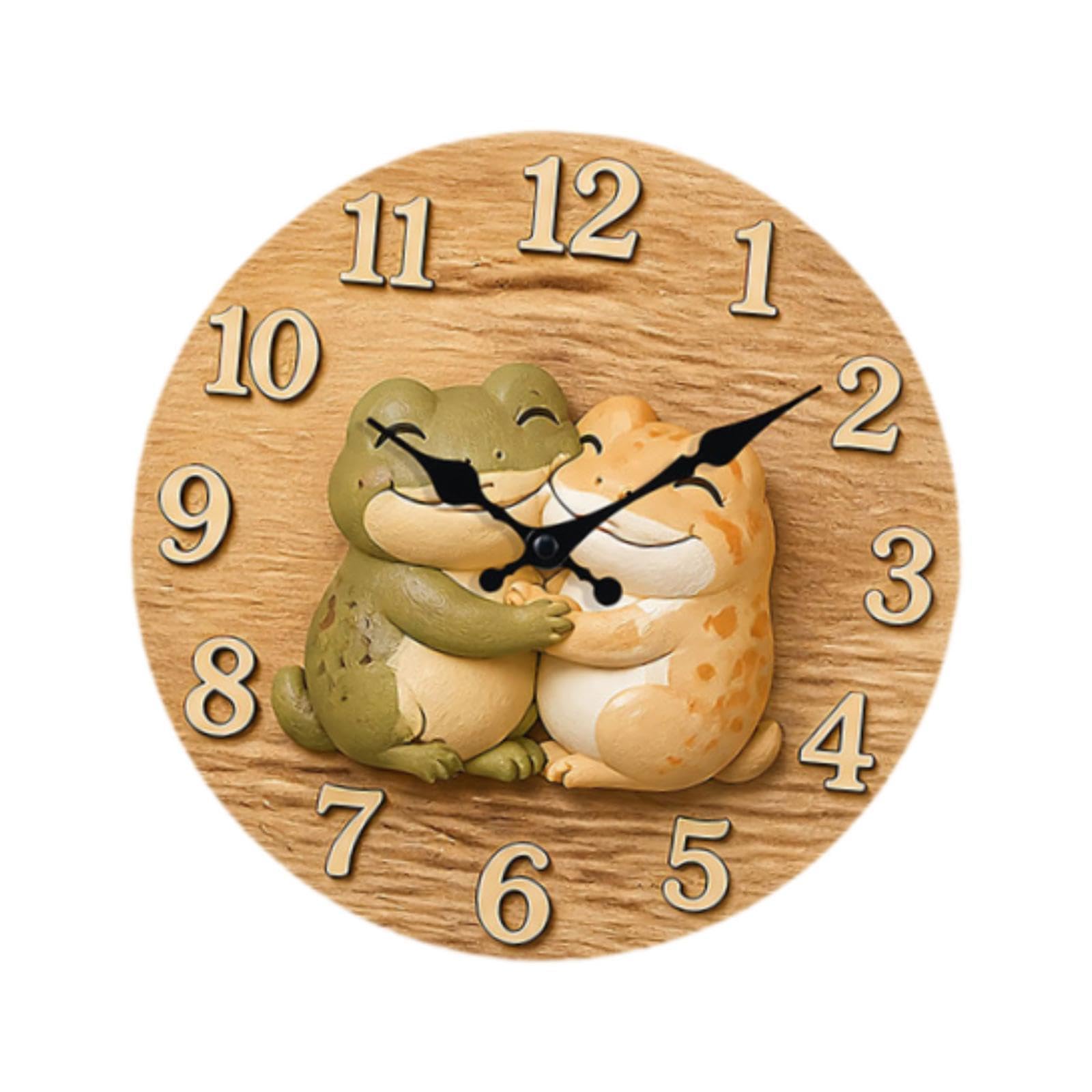 Horloge murale originale cadeau pendaison crémaillère mariage grenouille
