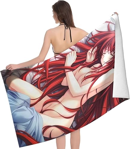 Miniatura 3 de Anime High School DxD Rias Gremory - Toallas de baño de secado rápido, súper absorbentes, toalla de baño suave, toalla de playa grande para spa,