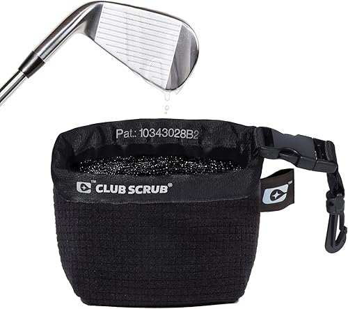 Miniatura 40 de Club Scrub Bolsa de limpieza para palos de golf y pelotas de golf, forro impermeable con tecnología de cara limpia, clip desmontable, lavable a Gris