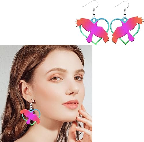 Miniatura 2 de Molde para pendientes de resina de corazón corazón con agujero resina de silicona moldes de fundición de resina epoxi para mujer aretes y dijes