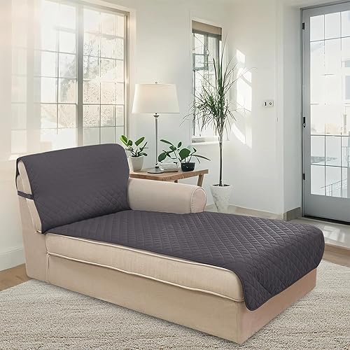 Miniatura 2 de U-NICE HOME Funda de sofá modular para perros, funda de sofá reversible para perros, funda protectora de muebles para mascotas con correa elástica