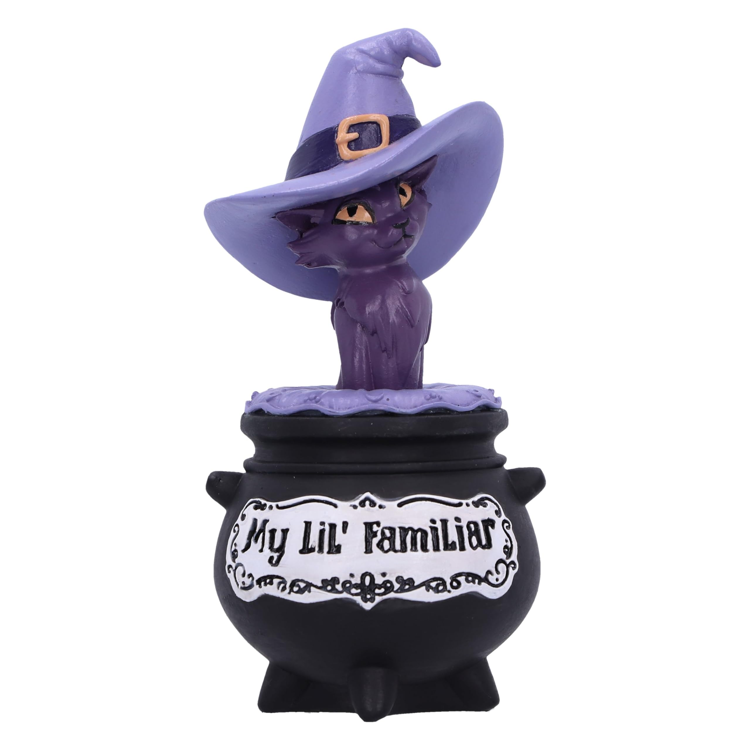 Nemesis Now My Lil Familliar Shadow 10.5cm, Resin, Cat Witch Figurine, Gothic Décor, Cast in the Finest Resin, Expertly Hand-Painted