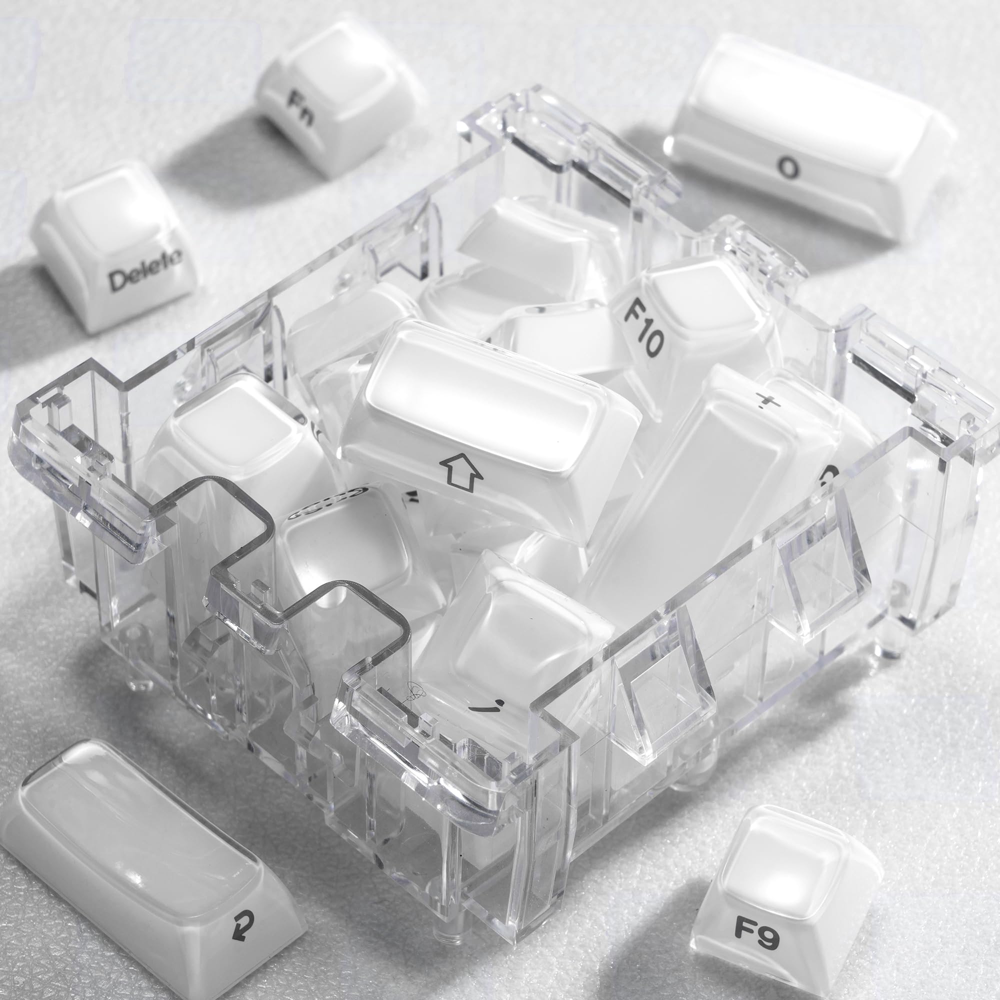 Amazon.co.jp: GMKWTL XVX ホワイトクリスタルジェリーキーキャップ