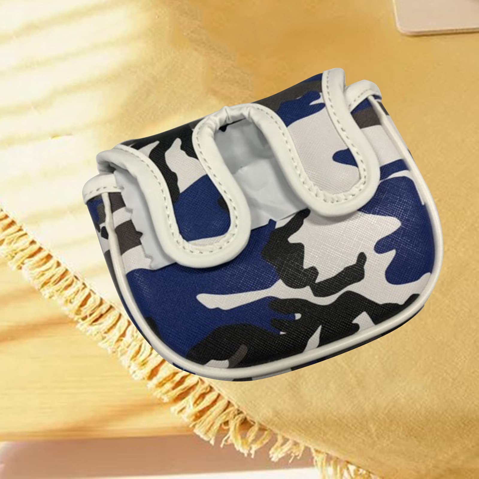 Golf Schlägerkopfhülle Putterhaube Putter Cover Headcover für Mallet Golfputter Größe 11 X 13 cm