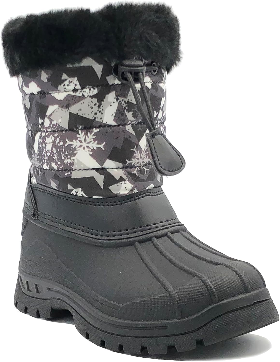 REDVOLUTION Unisex Snow Boots Slip-Resistant Waterpoof Winter Fashion Shoe (Toddler/Little Kid/Big Kid)