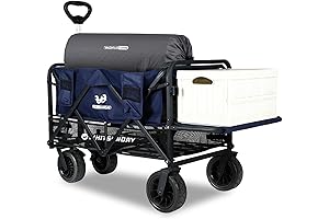 Foldable Collapsible Double Decker Wagon with Tailgate for Safety