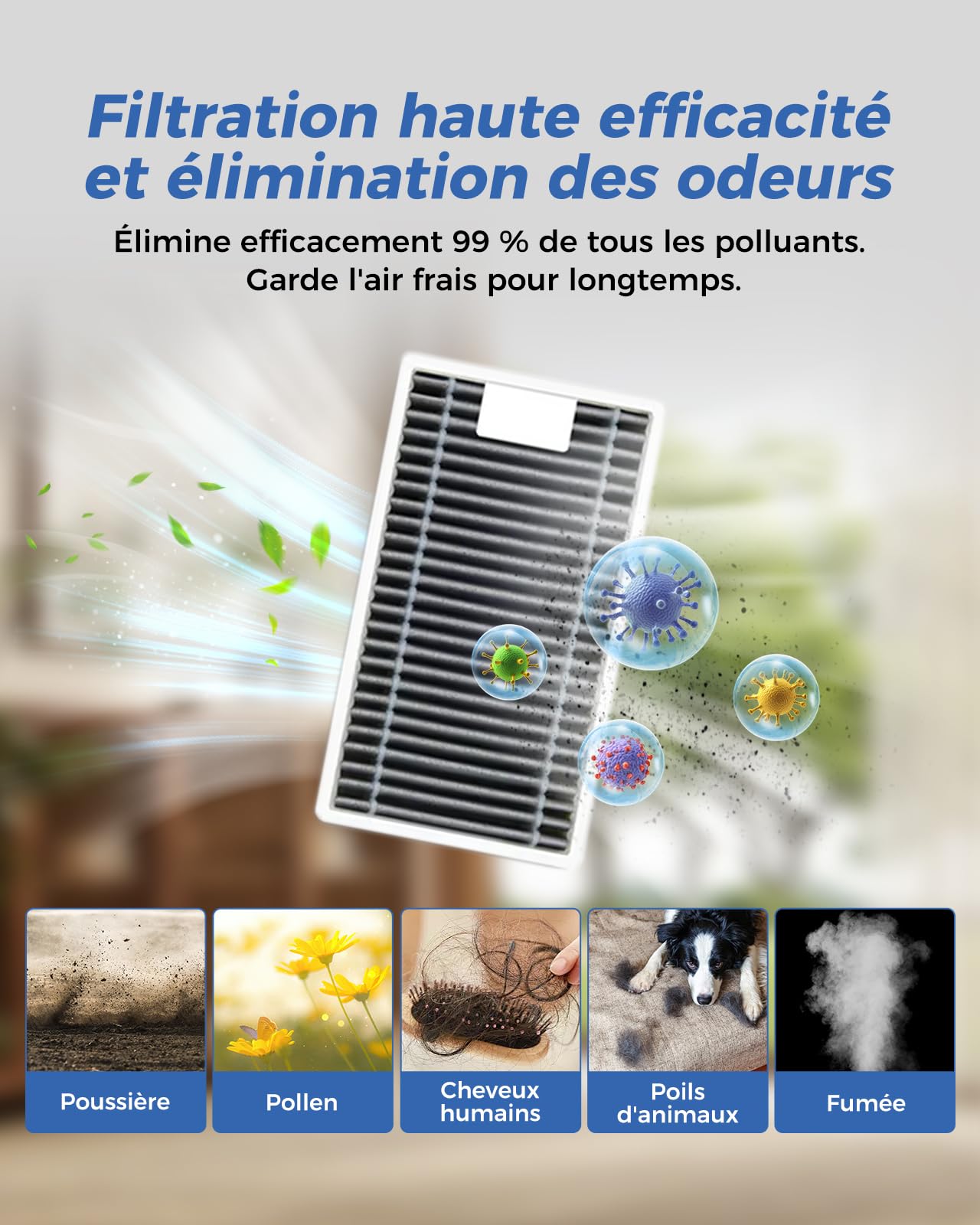 Yivy T90 Pro Omni Accessoires pour ECOVACS DEEBOT T90 Pro Omni/T90 Omni/X12 Pro Omni, 23 Pièces de Rechange pour ECOVACS T90: 1 Brosse Principale, 2 Brosse à Rouleau, 5 Sacs à Aspirateur, 6 Filtres