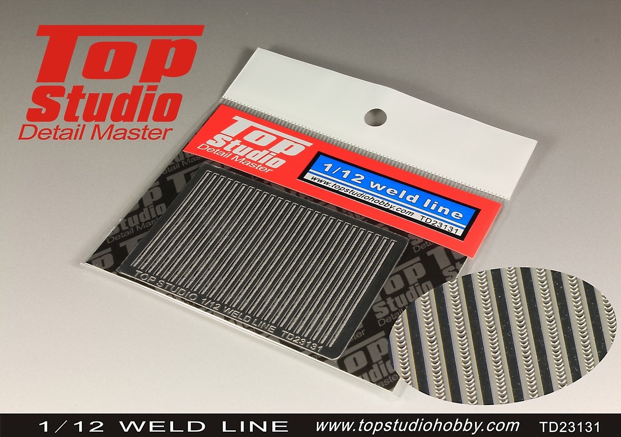 Ligne de soudure TIG Top Studio 1/12 TD23131 en aluminium pour maquette
